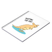 Roo-Ting für Sie Funny Kangaroo Pun Notizblock (Linke Seite)