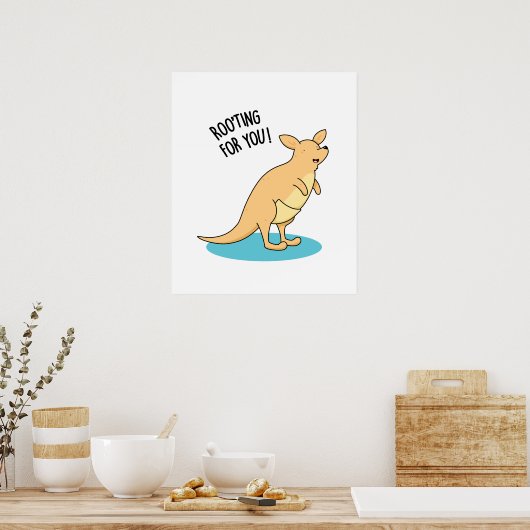 Roo-Ting für Sie Funny Kangaroo Pun Poster (Küche)