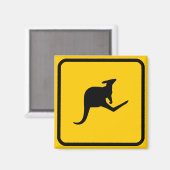 Roo Xing Sign Magnet (Vorderseite/Rückseite)