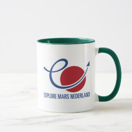 Rood Wit Blauw Erforschen Mars Nederland Logo-Tass Tasse