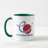 Rood Wit Blauw Erforschen Mars Nederland Logo-Tass Tasse (Links)