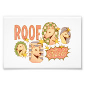 Roof Club / Hunde-Illustrationen Fotodruck (Vorne)