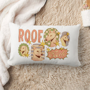 Roof Club / Hunde-Illustrationen Lendenkissen