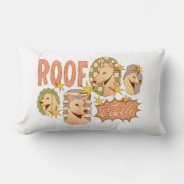 Roof Club / Hunde-Illustrationen Lendenkissen