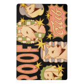 Roof Club / Hunde-Illustrationen Mini Klemmbrett (Rückseite)