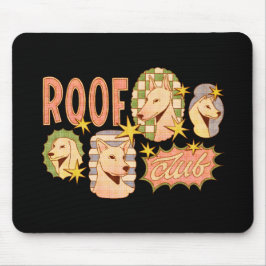Roof Club / Hunde-Illustrationen Mousepad