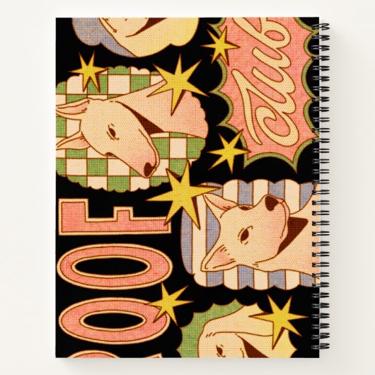 Roof Club / Hunde-Illustrationen Notizblock (Rückseite)