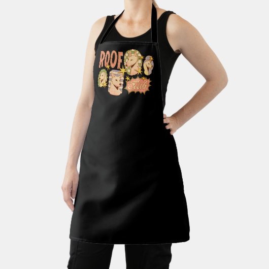 Roof Club / Hunde-Illustrationen Schürze (InSitu)