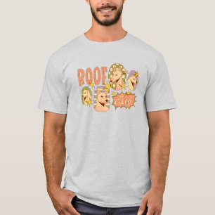 Roof Club / Hunde-Illustrationen T-Shirt