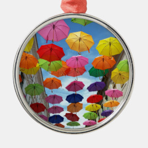Roof of umbrellas silbernes ornament