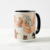 Roof Top Band von Louis Wain Tasse (VorderseiteRechts)