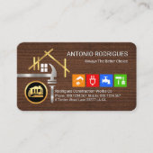 Roof Truss Handyman Tools Visitenkarte (Vorderseite)