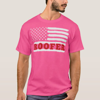 Roofer American Flag 4. Juli T-Shirt