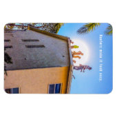 Roofer auf einem Dach mit flexiblem Foto Magnet (Horizontal)