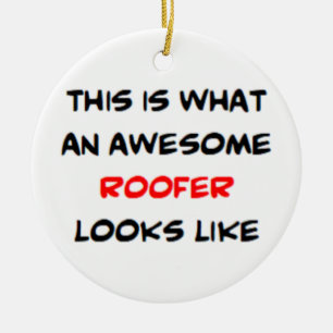 roofer, awesome keramik ornament