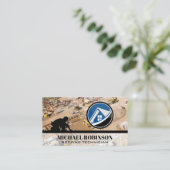 Roofer | Baustelle | Property Developer. Visitenkarte (Stehend Vorderseite)