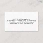 Roofer | Baustelle | Property Developer. Visitenkarte (Rückseite)