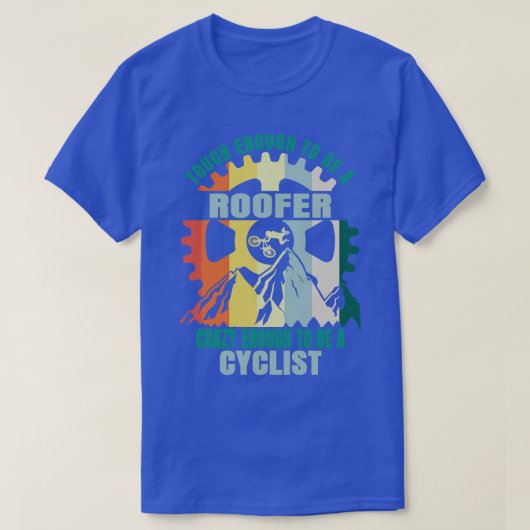 Roofer Biker Design T-Shirt (Design vorne)