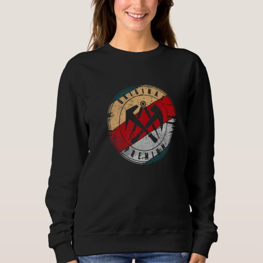 Roofer Carpenter Guild Sign Profession Handwerker Sweatshirt (Vorderseite)