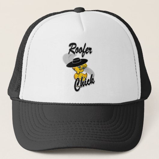 Roofer Chick #4 Truckerkappe (Vorderseite)