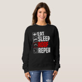 Roofer Craft Roof Roofing Beruf Sweatshirt (Vorne ganz)