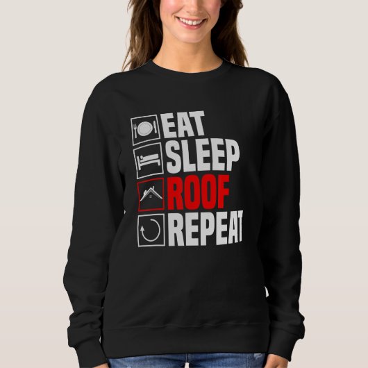 Roofer Craft Roof Roofing Beruf Sweatshirt (Vorderseite)