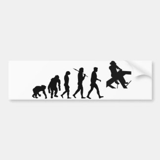 Roofer-Dachschicht und Dach-Tischler-Evolution Autoaufkleber