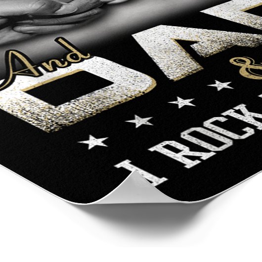 Roofer Dad Quote Design Roofing Apparel Poster (Ecke)