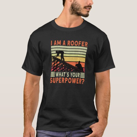 Roofer Dad Roofing Contractor Roofer Technician   T-Shirt (Vorderseite)
