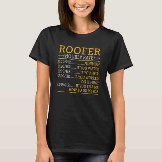 Roofer Dad Roofing Contractor Roofer Technician T-Shirt (Vorderseite)