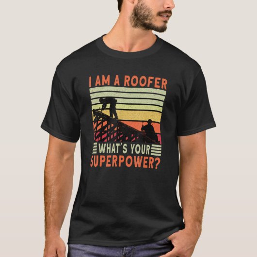 Roofer Dad Roofing Contractor Roofer Technician T-Shirt (Vorderseite)