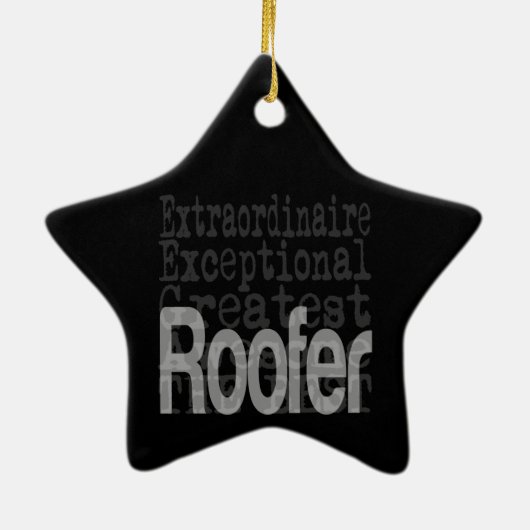 Roofer Extraordinaire Keramik Ornament (Hinten)