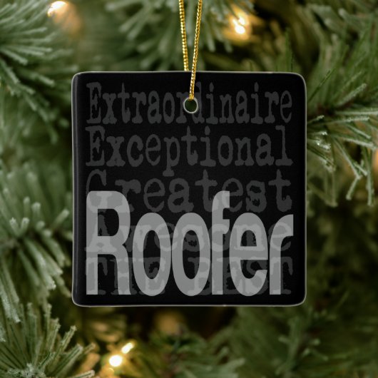 Roofer Extraordinaire Keramikornament (Baum)
