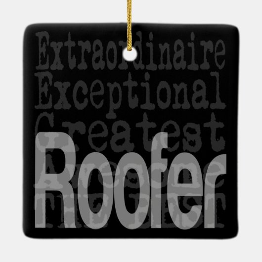 Roofer Extraordinaire Keramikornament (Rückseite)