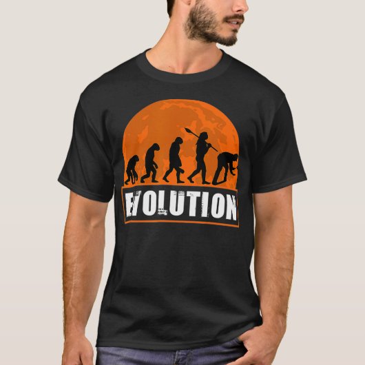 Roofer Funny Human Evolution Geschenk für Männer F T-Shirt (Vorderseite)