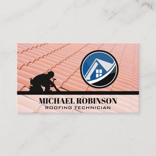 Roofer | House Shingles Visitenkarte (Vorderseite)