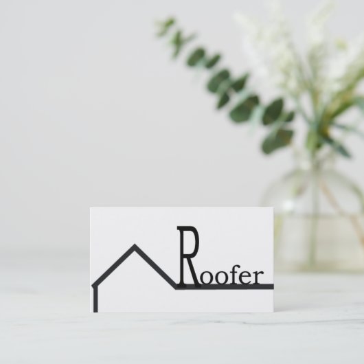 Roofer-Karte Visitenkarte (Stehend Vorderseite)