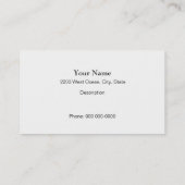 Roofer-Karte Visitenkarte (Rückseite)