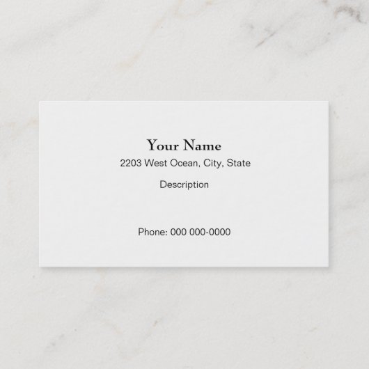 Roofer-Karte Visitenkarte (Rückseite)