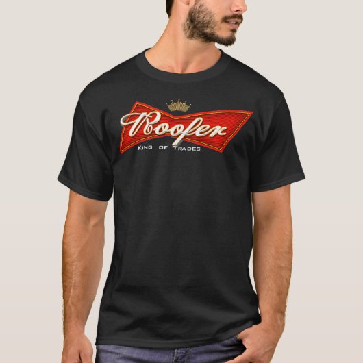 Roofer King of Trades Funny Roofing Premium T-Shirt (Vorderseite)