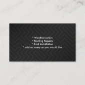 Roofer Logo Visitenkarten Visitenkarte (Rückseite)