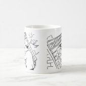 Roofer- oder Slater-Cartoon Kaffeetasse (Mittel)