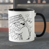 Roofer- oder Slater Cartoon Tasse