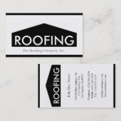 Roofer/Roofing Company golden Visitenkarte (Vorne/Hinten)