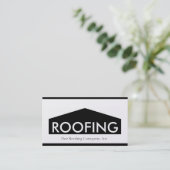 Roofer/Roofing Company golden Visitenkarte (Stehend Vorderseite)