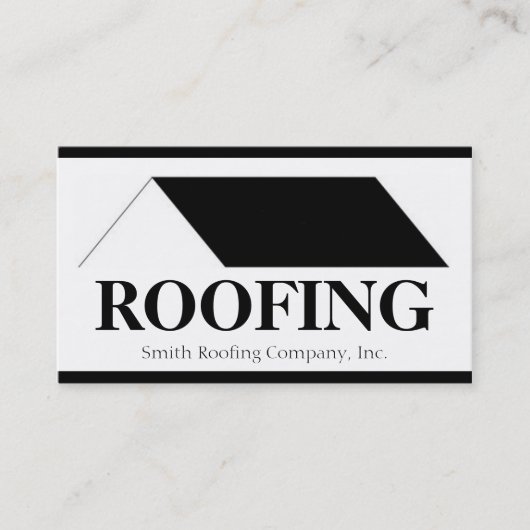 Roofer Roofing Contractor Company Visitenkarte (Vorderseite)