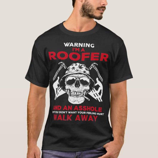 Roofer-Shirts Dachdecker-Shirts T-Shirt (Vorderseite)