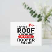 Roofer Spaß - Dachdecker Pro Pride Postkarte (Stehend Vorderseite)