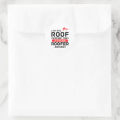 Roofer Spaß - Dachdecker Pro Pride Runder Aufkleber (Tasche)