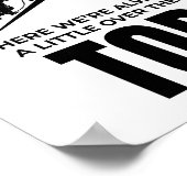 Roofer-Spaß - Über dem Dachdecker Poster (Ecke)